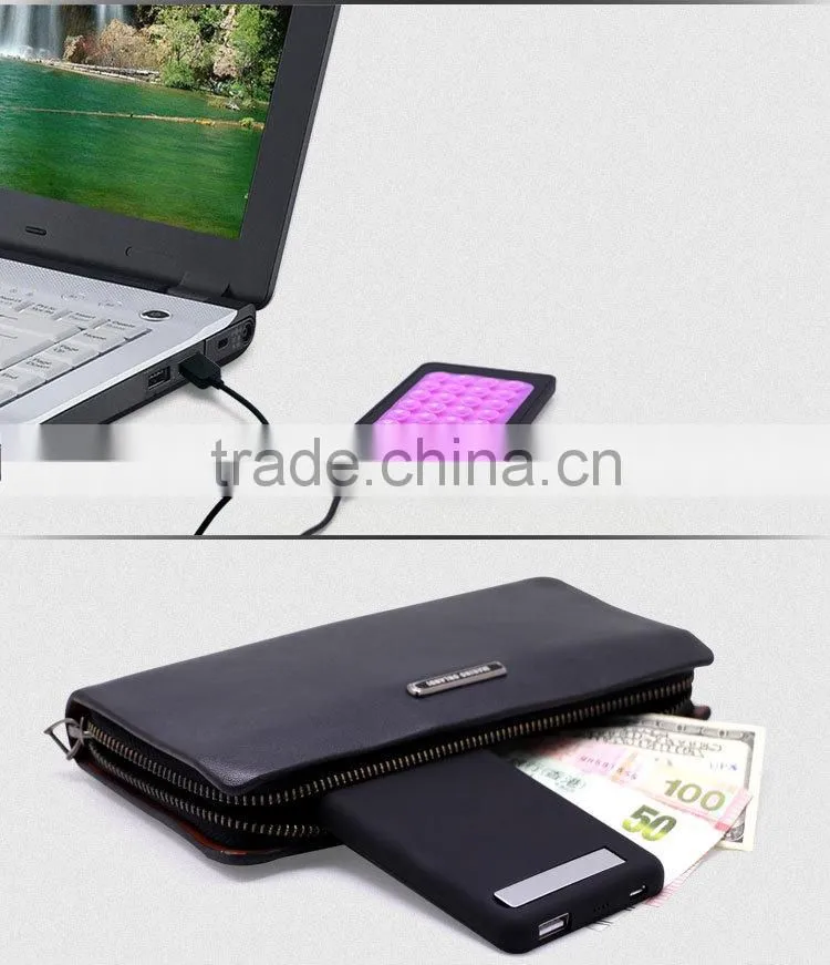 4000mah rechargerable polymer power bank with rubber sucker