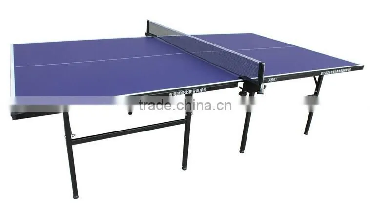 cheapest 12mm MDF Indoor foldable table tennis table(in stock)
