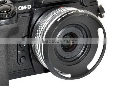 37mm Lens Hood JJC LH-37EPII BLACK Vented Lens Hood 37mm Metal Lens Hood for Olympus