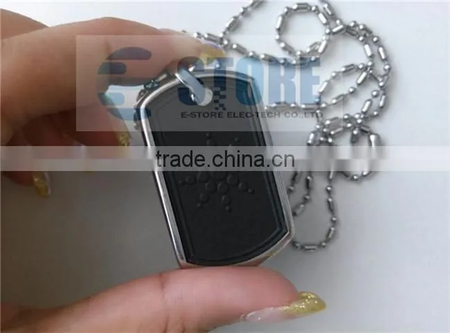 Rectangle Sun Flower Design Negative Ion Necklace Scalar Energy pendant with Stainless Steel Protect Circle