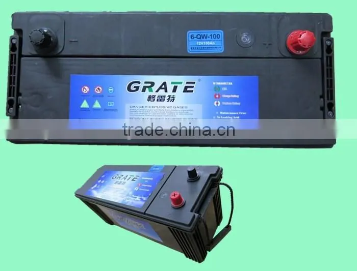 China LEAD acid battery manufacturer 12V 100Ah deep cycle battery 12V rechargeable electric vehicle battery