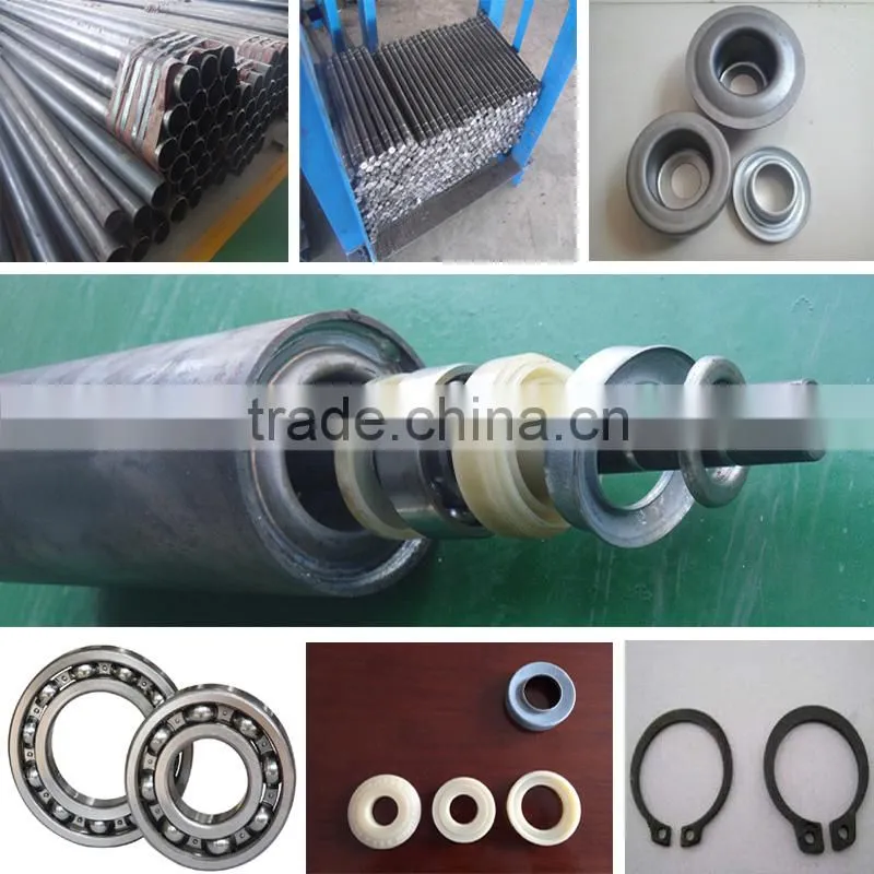 Alibaba China Supplier Troughing Steel Pipe Conveyor Rollers For Port Facilities