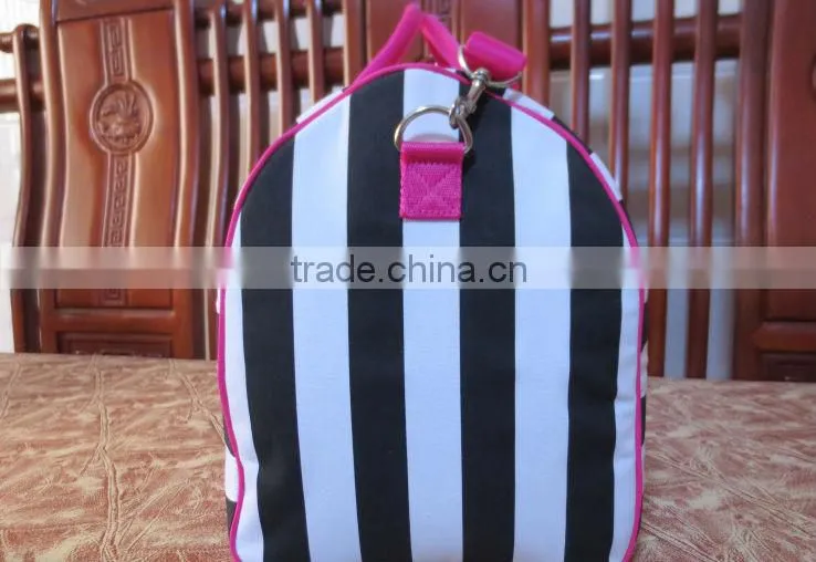 Travel bags low price with canvas stripe with factory price