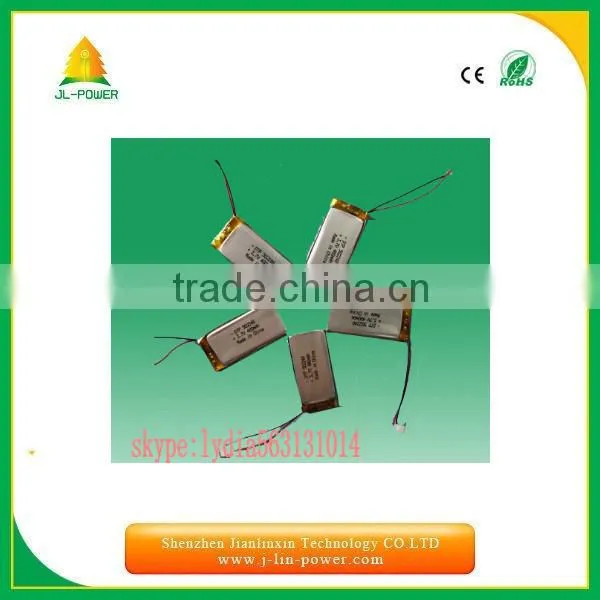 good quality li polymer battery 3.7v 500mah rechargeable battery