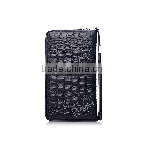 Multi currency china wholesale full grain leather wallet