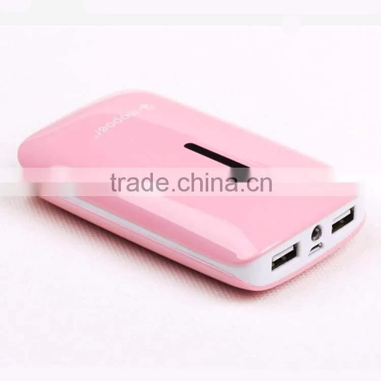 2016 new product 2A input fast charging power bank 7800mAh with CE FCC RoHS