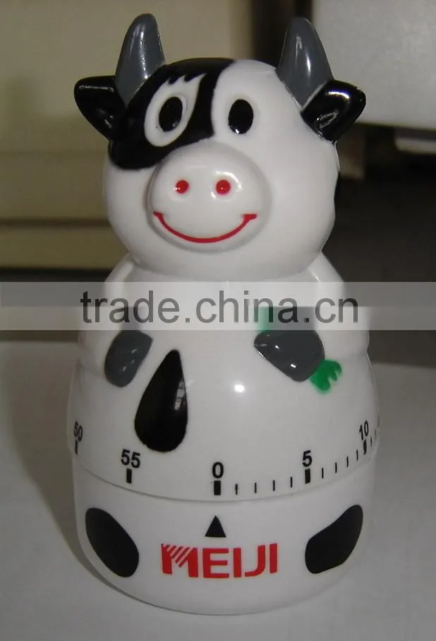 China supplier ROHS cow shape mechanical kitchen timer