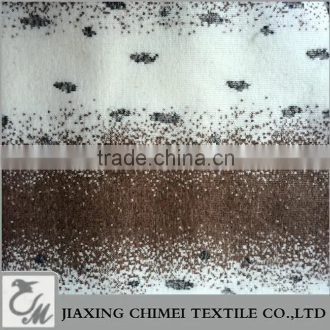pile length 20mm three color jacquard faux fur