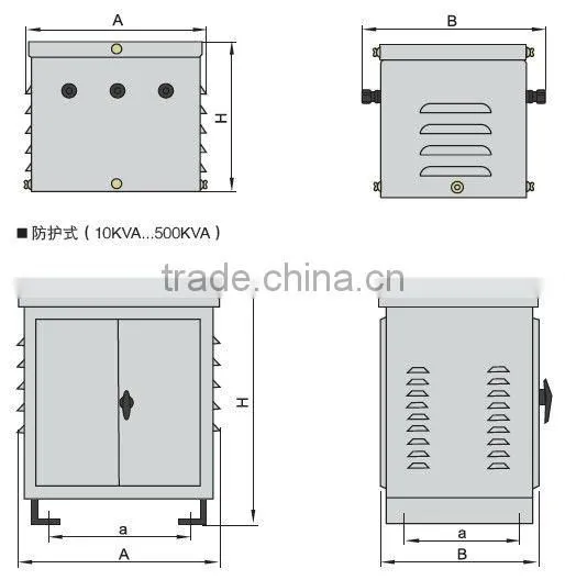 Three-phase step dow & step up control isolation transformer380V to 220V SBK(SG)-2500VA machine tool control transformer