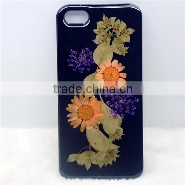 3D DIY custom Flower phone case for iphone 6, flower grass flip phone case, flower leaf phone cover for iphone