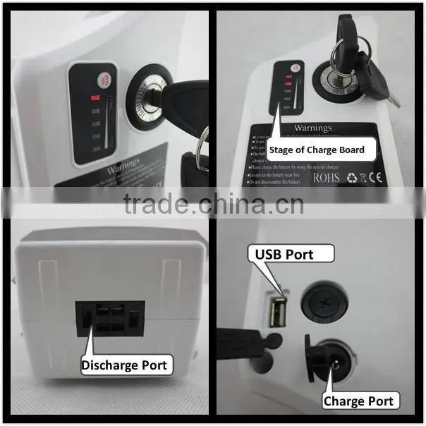 Hot sale, Electric bicycle rechargeable battery, 36v 10ah assembly by 18650 lithium ion battery with BMS