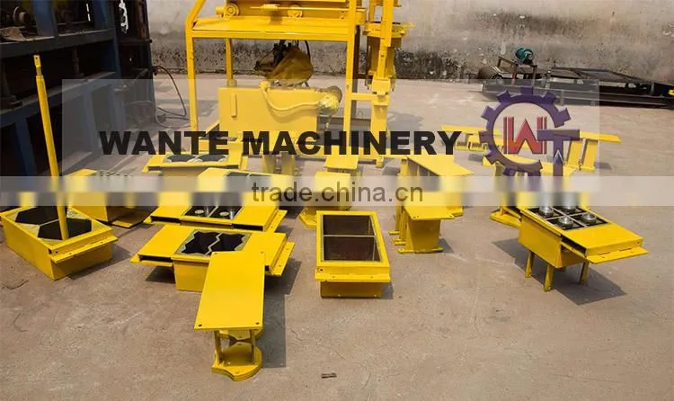 WANTE BRAND WT2-10fully automatic compressed earth interlocking brick machine
