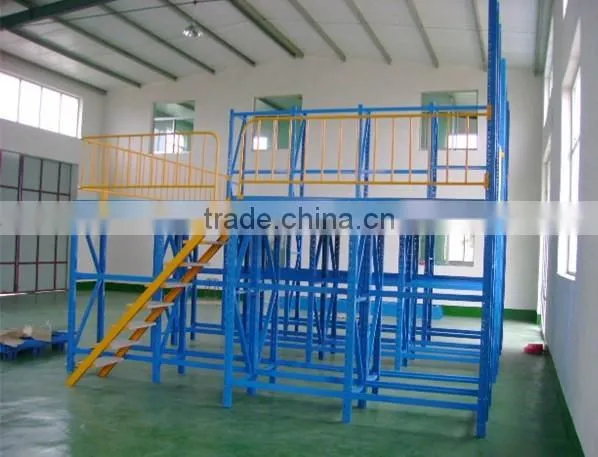 warehouse storage multi level mezzanine racking