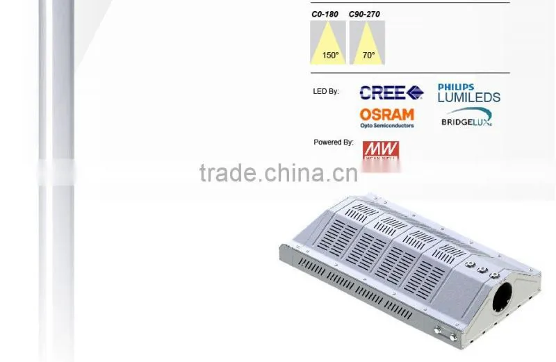100-140lm/W, Meanwell Driver, 160W LED Residential Street Lights, Lens Kit for Different Beam Angle, CE Rohs Approved