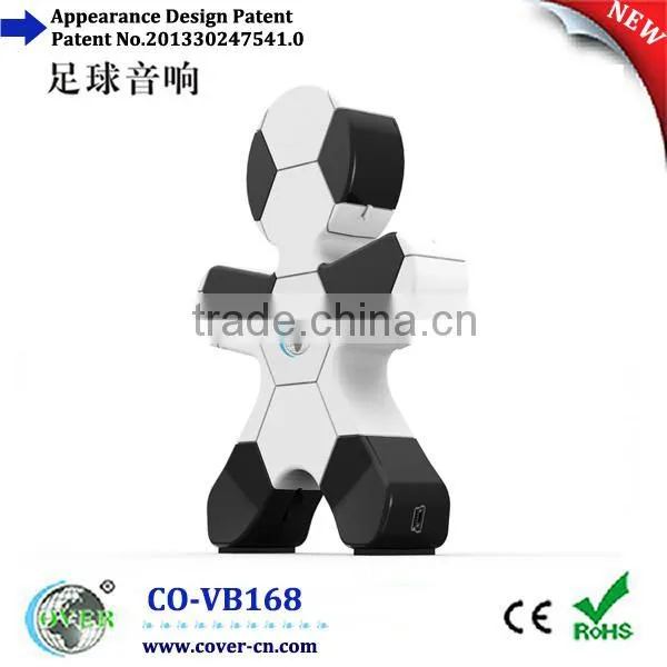 2014 the hot sale Mini Football-shaped Portable Speaker For World Cup design promotion gifts