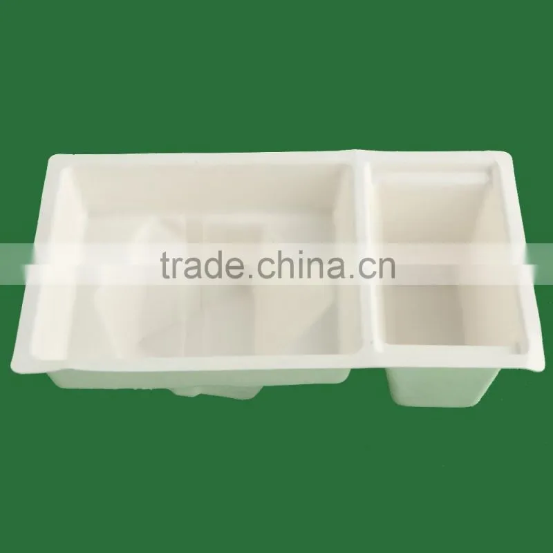 Wholesale Supplier of Biodegradable Thermoformed Sugarcane Fiber Moulded Paper Pulp Packaging