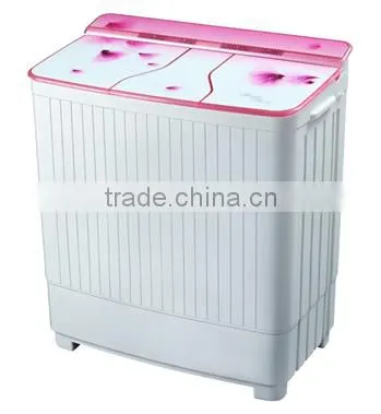 9.8KG Portable plastic top cover /glass lid of three tub semi auto washing machine