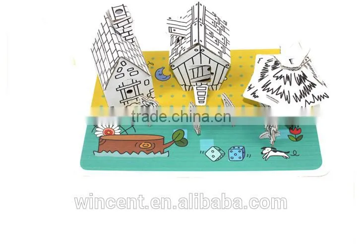 Kids DIY Painting 3D Puzzle