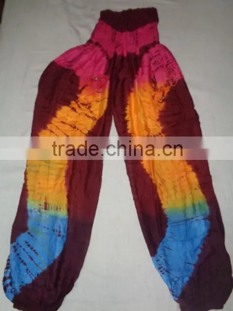 hand tie dye indian harem pants new 2014 models