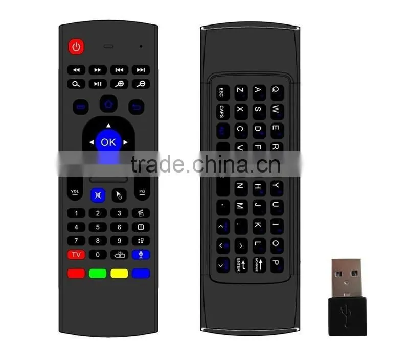 MX3 Keyboard 2.4G Remote Control mini Fly Air Mouse Wireless Keyboard remote controller MX3 for XBMC Android Mini PC TV Box