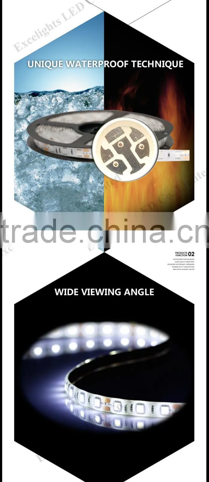 China Factory Directly Sales 60leds/m 5050 flexible led strip light