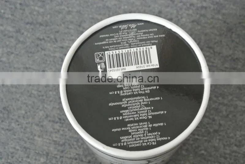 high-end eco-friendly paper round tea box