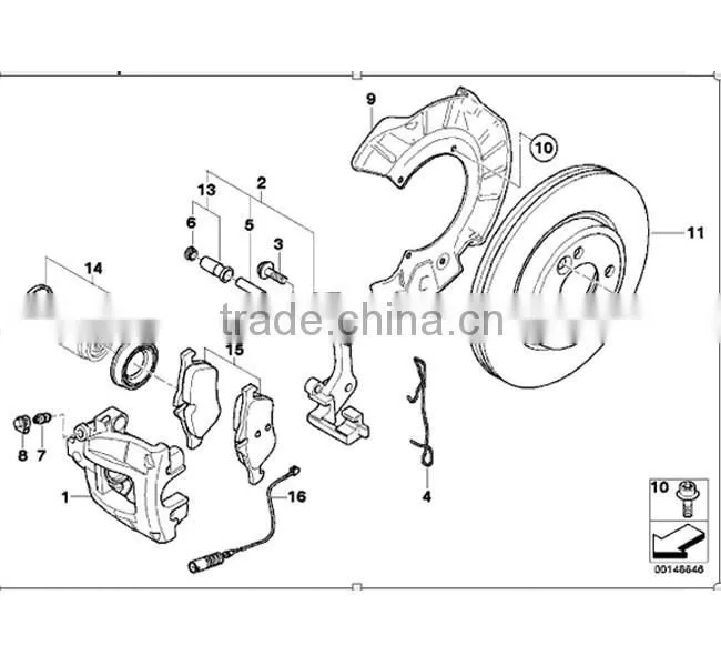 semimetal ceramic brake pad Japan car