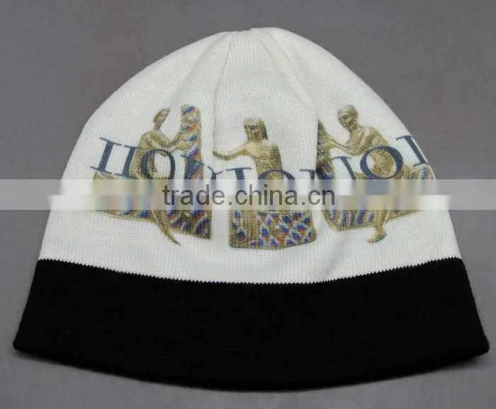 100%ACRYLIC SUBLIMATION BEANIE HAT