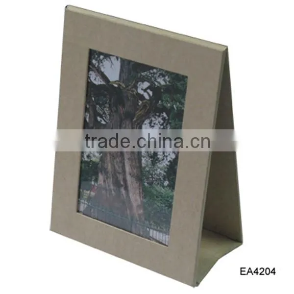 Desk and shelf display paper photo frame, photo paper frame