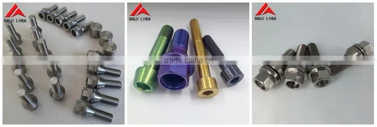 high quality anodizing titanium nut for car