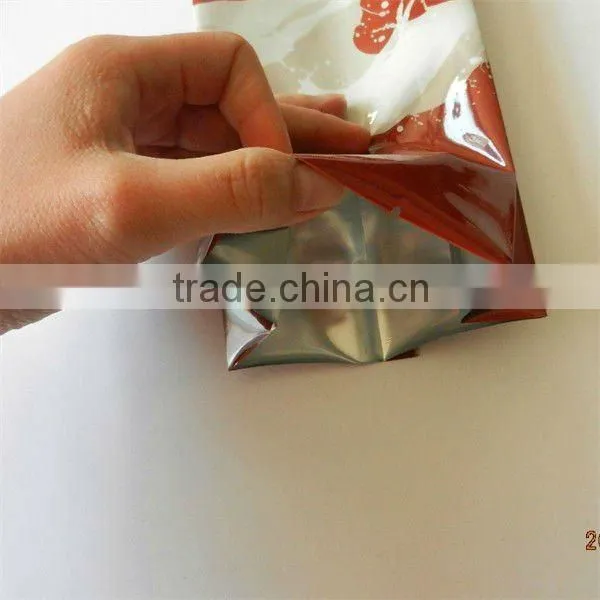 Printed plastic packing bags for instant coffee