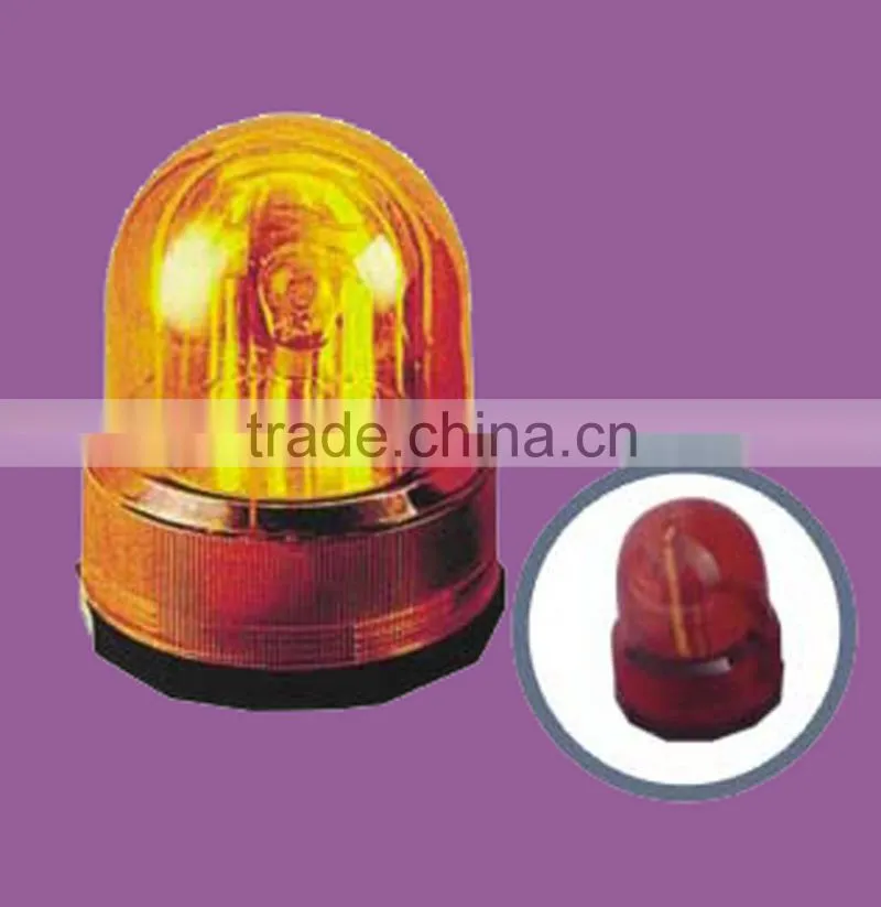 Auto revolving warning light blue color dc 12v