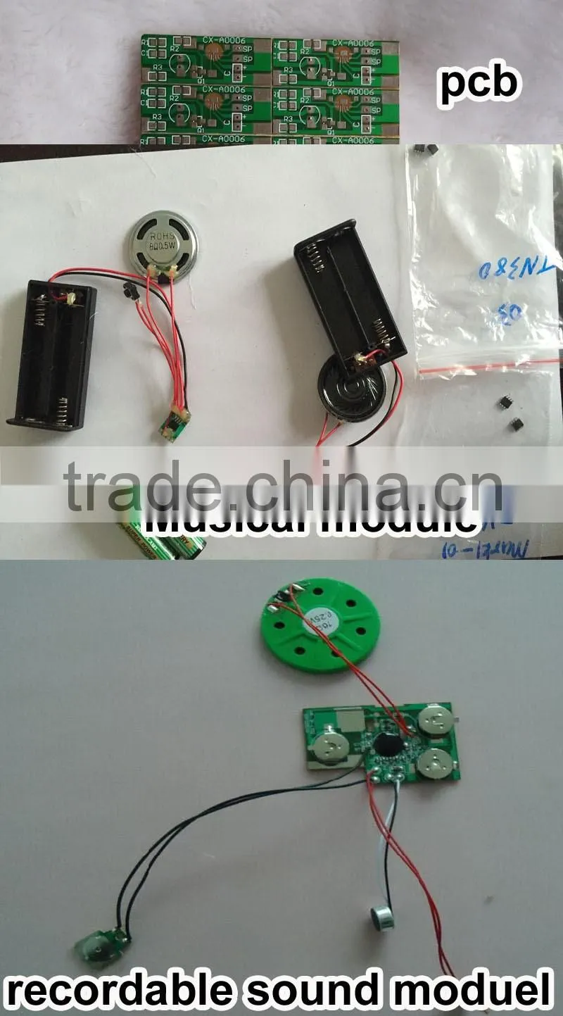 custom voice Music Chips Sound Modules Voice Recorder For Greeting Cards And Toys