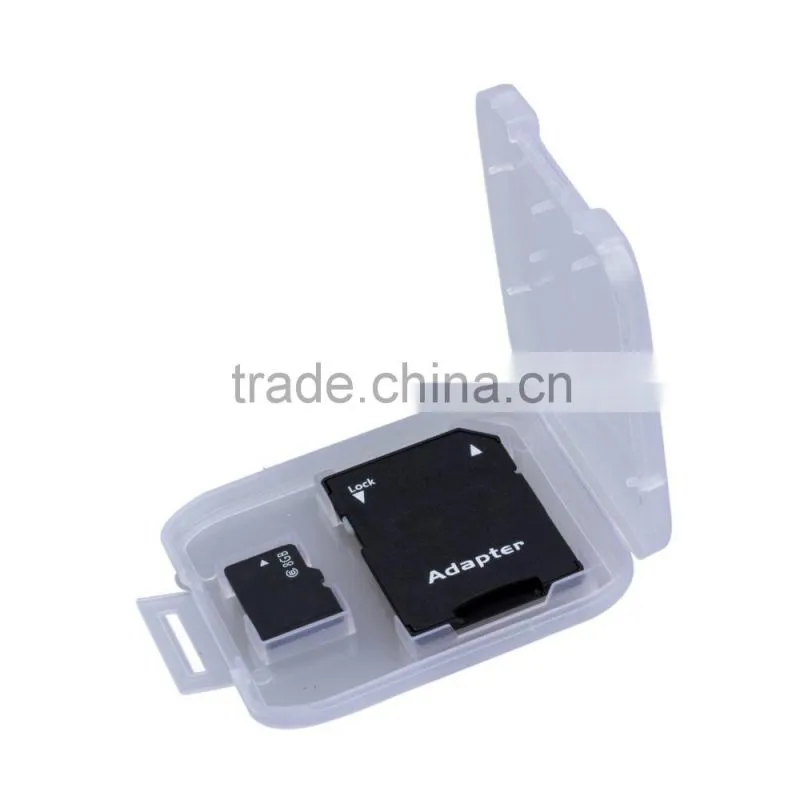 Taiwan made OEM TF micro memory card 2gb 4gb memory card with adaptor in plastic case
