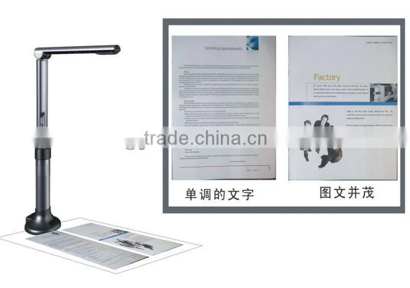 A3 Portable Document Scanner with 5 mega pixels USB camera