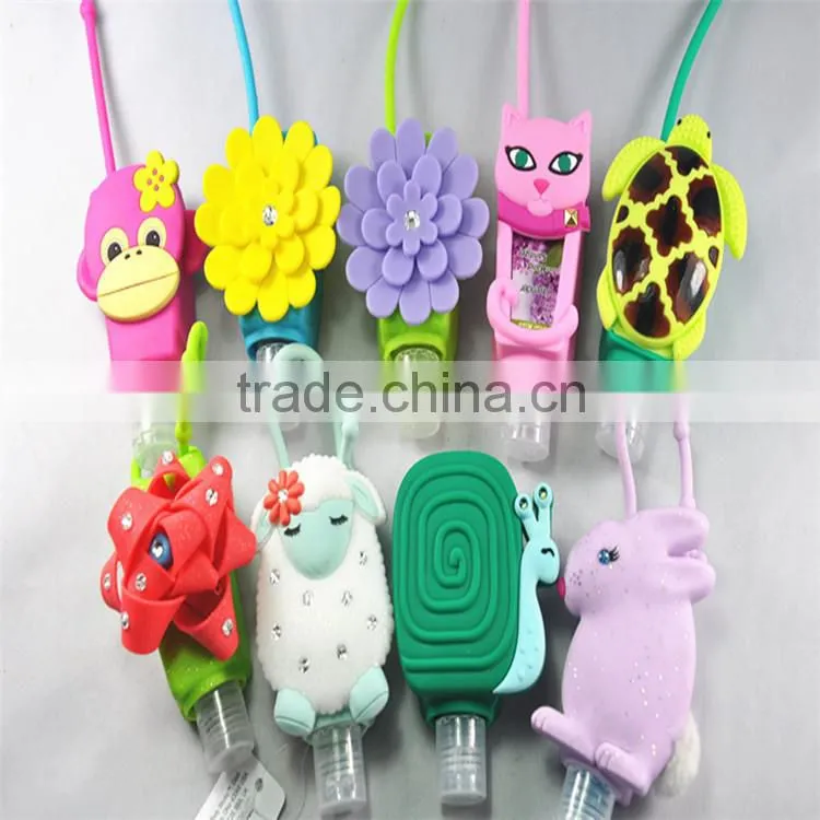 Cartoon shaped silicone perfume bottle sleeve