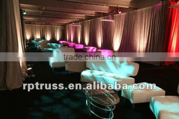 RP wedding decoration, wedding stage backdrop, wholesale pipe and drape