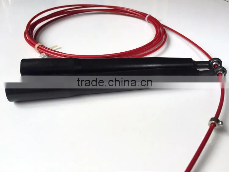 dynomaster Crossfit Cheap Adjustable Skipping Rope Cable Wire Speed Rope Handle Speed Jump Rope With Bearing