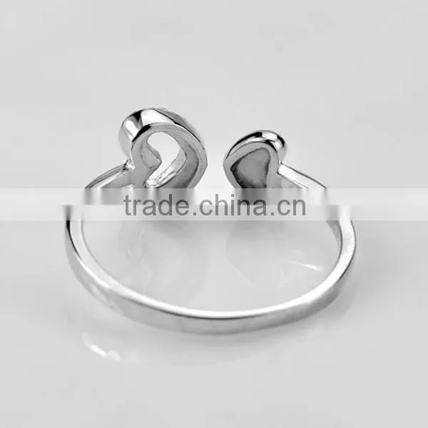 heart diamond solid value 925 silver china cz rings