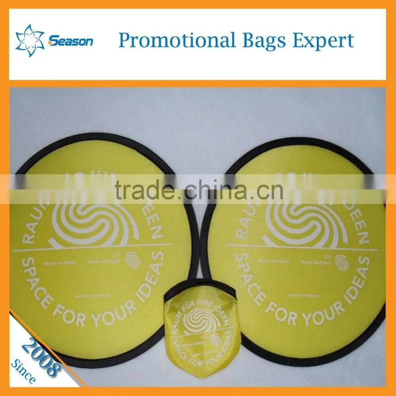 Wholesale soft foam frisbee with hole cloth foldable frisbee fan