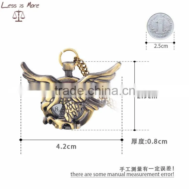 China factory sale latest antique gold pocket watch necklace