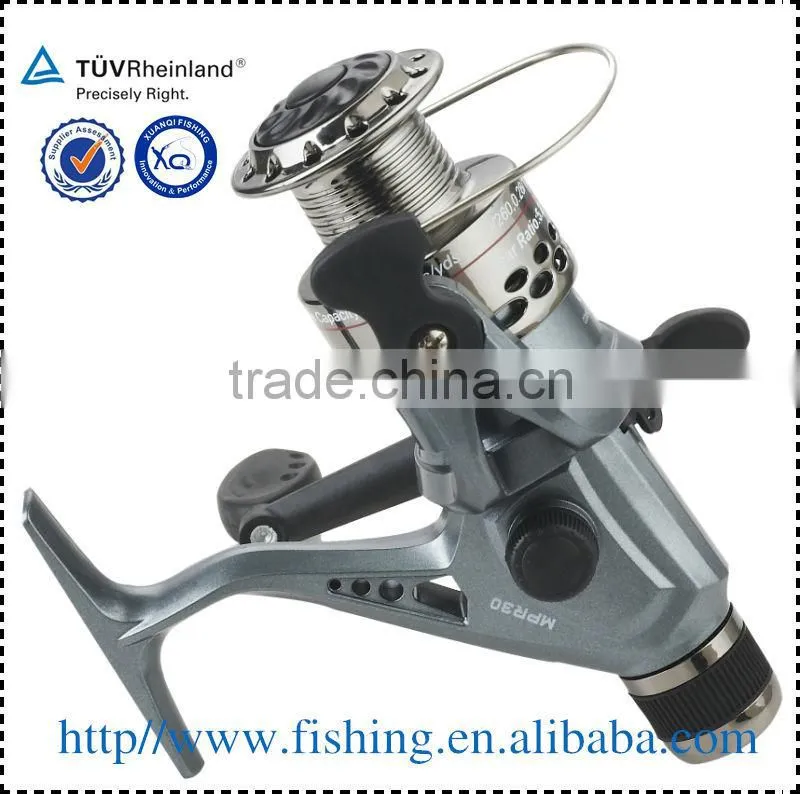 Grey color with plaiting spool 3BB combo fishing reel and rod
