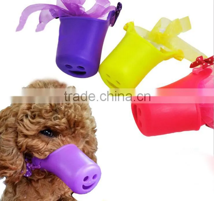 Fashion Soft Pet product Pet Collar Silicone dog muzzle