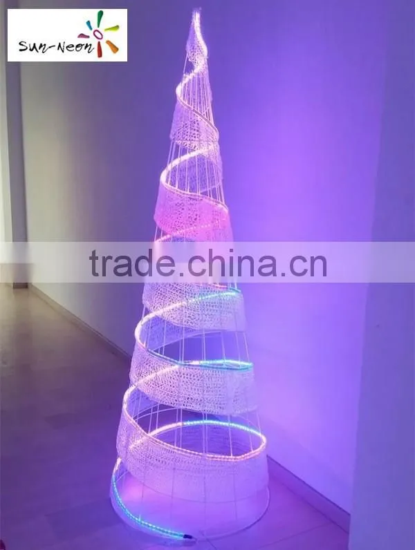 Holiday time led light decoration fancy christmas decoration light with high quality led christmas cone shape light