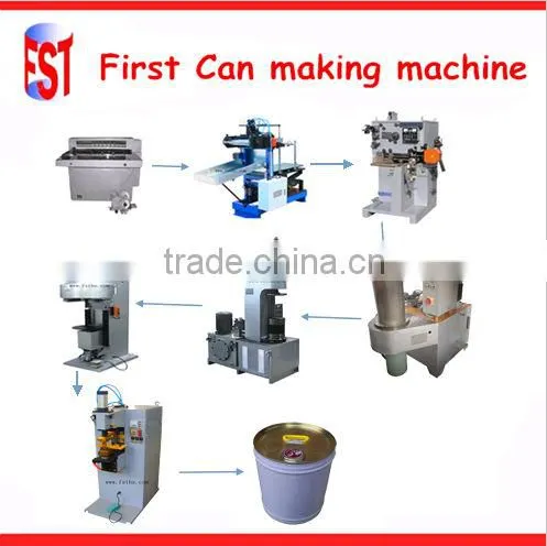 automati tinplate glue can making machine