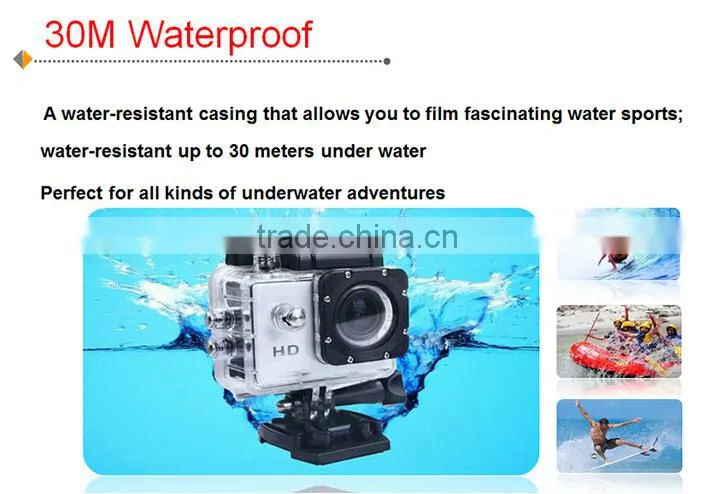 Waterproof 30M 720P Action Sport DV Outdoor Camera Support 32GB SD Card