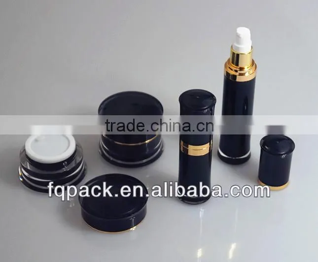 Wasp-waisted cosmetic packaging containers
