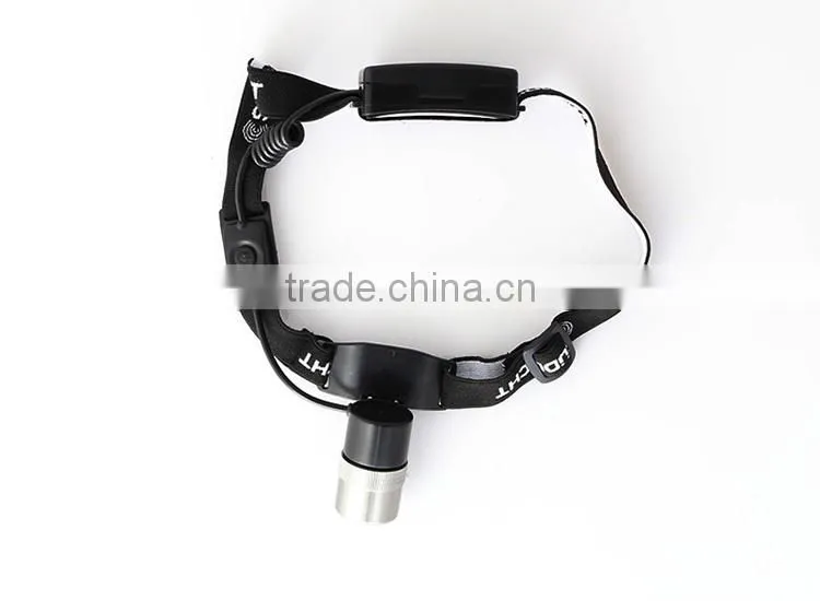 wheatherproof portable high power creee led headlamp with adjustable Nylon head strap