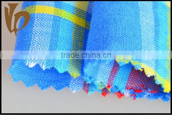 pure linen fabric for india style wholesale plaid shirts