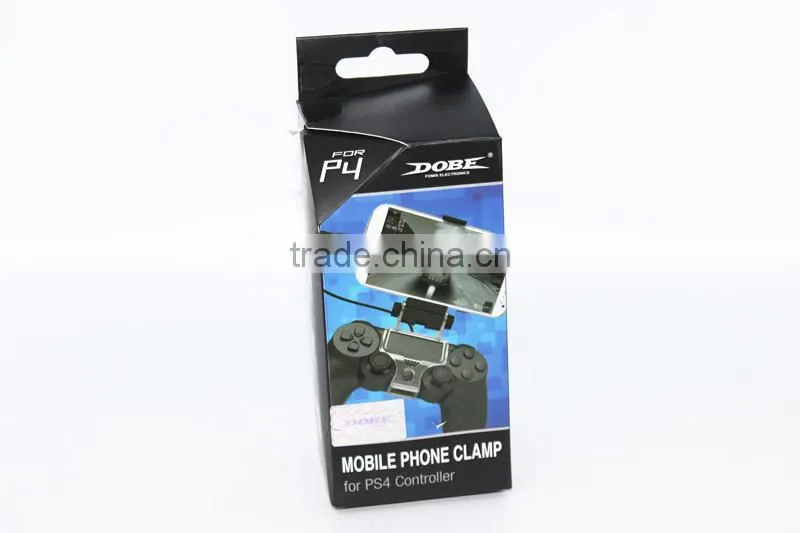 New!!! PS4 Black Smart Phone Clip Clamp Mount Adjustable Bracket Handset For Samsung LG Android Holder For Sony PS4 Controller